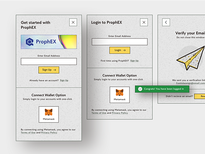 Login and Signup flows | Retro vibe