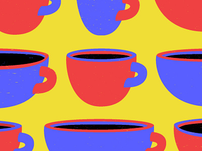 Cups Illustration for Tazones art branding illustration