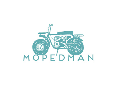 Moped T-Shirt Design apparel design branding design hotrod illustration logo motorcycle vintage badge vintage design vintage logo
