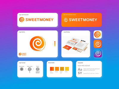 Sweetmoney logo and brand identity design animation brand brand design brand identity brand identity design branding design identity logo logos logotype motion graphics vector