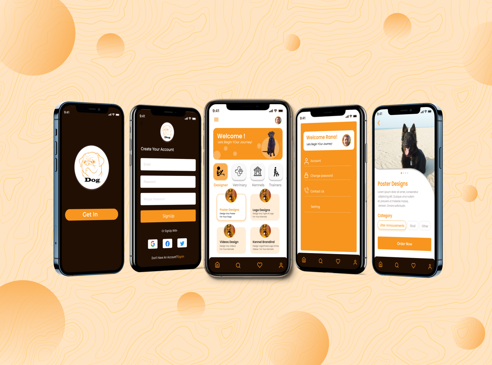 Dog Mobile App Ui design by Rana Ahmad Nawaz on Dribbble