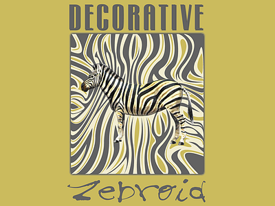 Decorative Zebroid illustrator vector