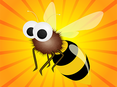 Bee illustrator vector