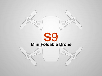 S9 Mini Drone aftereffects animation animation 2d art direction design drones illustration illustrator product design product page vector