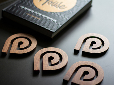 Peters Design Company Coasters brand branding coaster coffee craftsmanship hand crafted icon logo design logo designer p walnut