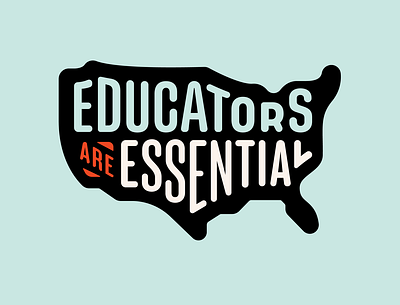 Educators are Essential branding logo usa