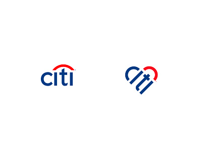 Citi Bank Logo Idea bank logo banking logo brand design brand identity branding citi heart logo logo design logos