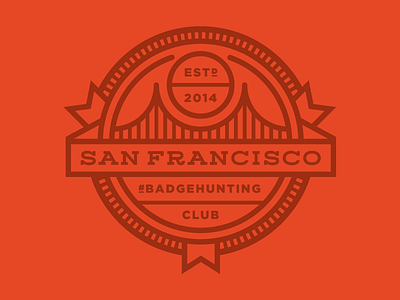 Sanfranciscobadgehuntingclub2 american badgehunting badges classic crest hunting minneapolis mn