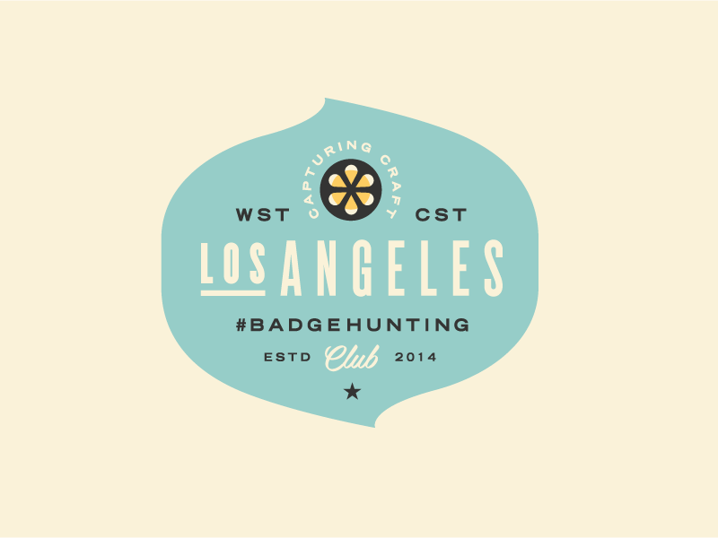 Los Angeles Badgehunting Club by Allan Peters on Dribbble