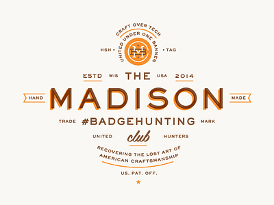Madison Badgehunting Club american badgehunting badges classic crest hunting minneapolis mn