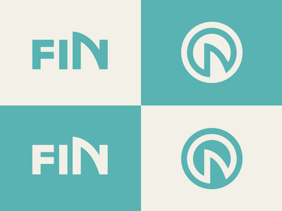 Fin Logo // Final end fin icon logo post production shark trout