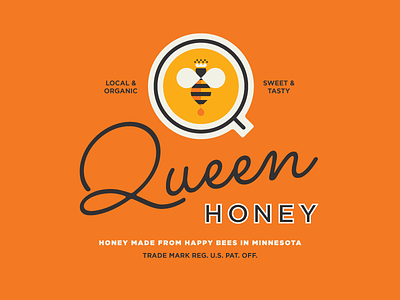 Queen Honey Identity bee buzz buzz honey orange queen queen bee royal