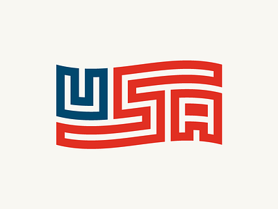 U! S! A! Revised + T-shirt and Color Options america lettering merica patriotic typography u.s.a. us usa