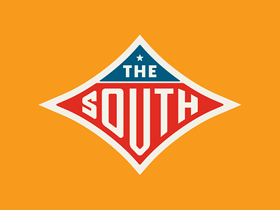 The South badge crest esquire type lock up