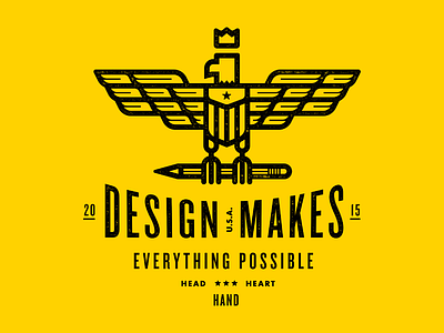 T-shirt Give Away! Design Makes Everything Possible eagle pencil shirt