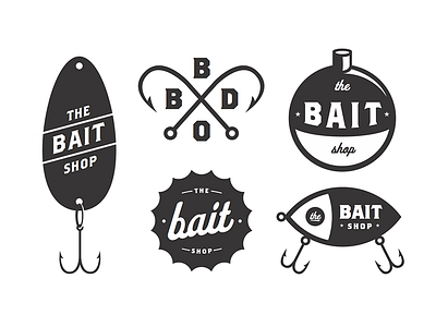 BBDO // The Bait Shop badge badges fishing hook hooks lock up lure