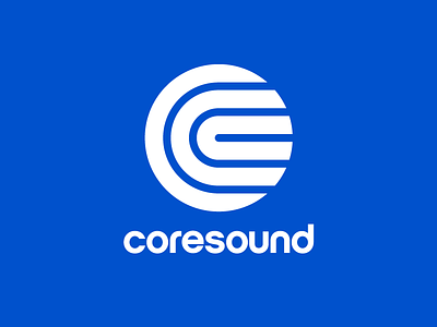 Coresound Logo blue c core coresound sound waves