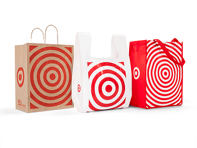 Target Bag Redesign branding bullseye logo stripes target