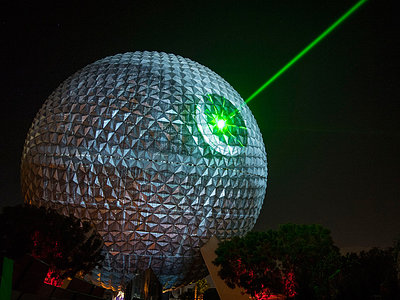 Death Star X Spaceship Earth