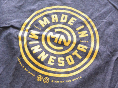 Made in Minnesota apparel graphic icons logo minnesota mn state t shirt