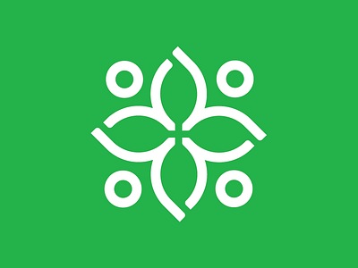 Eagan Community Center bloom branding community connection icon leaves logo people plant unity