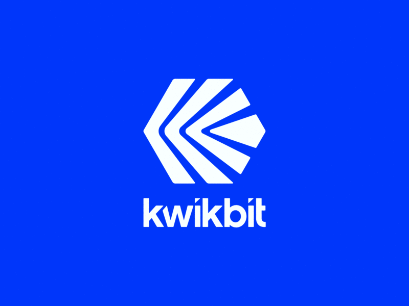 Kwikbit brand branding cloud gigabit icon identity logo silicon valley tech wireless