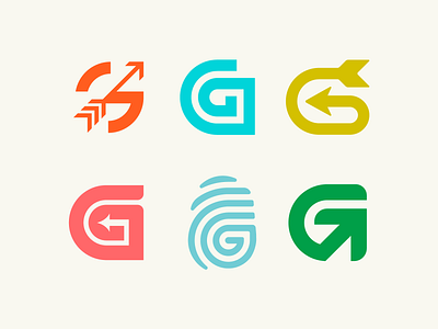 Six G Logos by Allan Peters on Dribbble