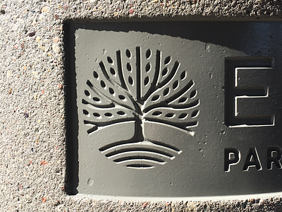 City of Eagan Logo X Concrete branding city concrete eagan logo minnesota oak stamped tree