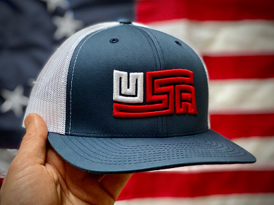 U.S. Made: USA Flag Trucker Cap american branding cap flag hat logo usa