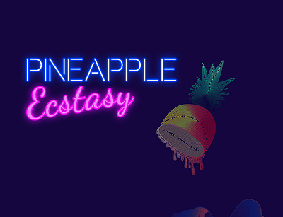 Pineapple Ecstasy design illustration