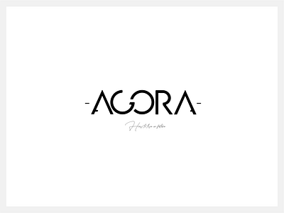 AGORA Logo Concept brand branding design draw drawing farsi illustration interior design iran logo logotype mobile persian print typography vector web