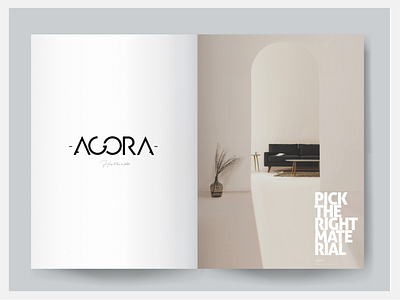 AGORA advertising brand branding concept design drawing illustration interior logo logo design magazine ad mockup print typography vector web