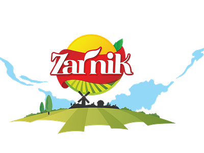 Zarnik Land Logo brand brand identity branding design drawing farsi fmcg food in food package food packaging design illustration iran logo logo design persian print saffron vector zarnik zarnik land