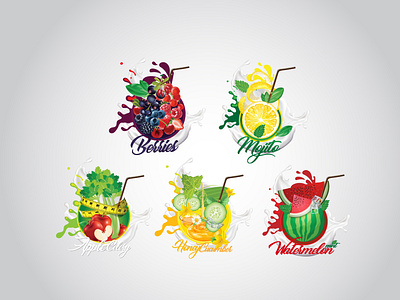 Juice adobe illustrator design farsi fruits illustration juice persian vector