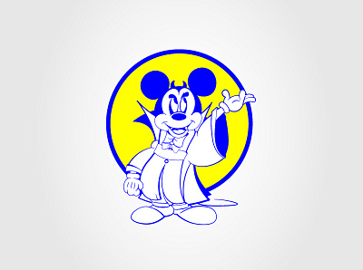 Mickey Vamp 2color adobe illustrator cartoon character design draw drawing farsi figure illustration iran mickey mouse mickeymouse persian print vampire vector