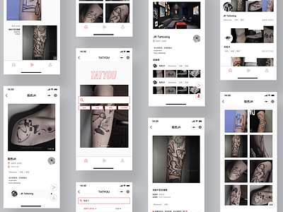 TATYOU - tattoo platform mobile tattoo ui