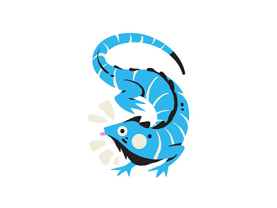 Iguana blue colourful cute design iguana illustration illustrator lizard silly tounge tropical