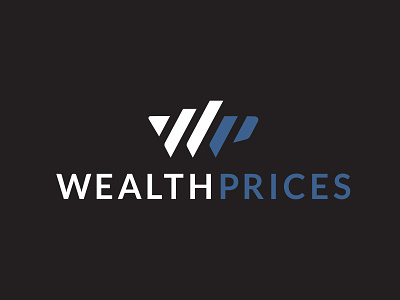 WP Wealth Prices Logo bar graph logo financial planning logo retirement planning logo wealth prices logo wp letter logo wp logo