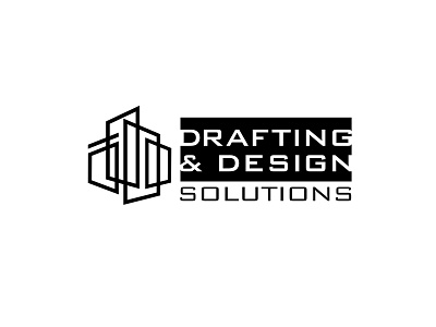 Drafting & Design Solutions Logo architectural design logo architectural draftsman logo architectural rendering logo drafting design solutions logo drafting logo