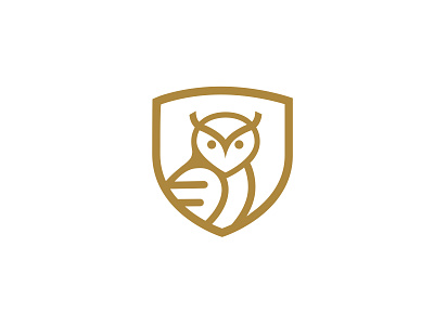Retirement Planning Logo line art logo. owl logo retirement planning logo retirement wisdom logo shield logo wisdom logo