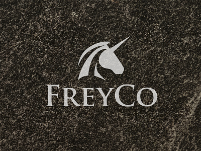 FreyCo business consultant logo consulting logo crest logo horse logo unicorn logo