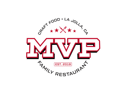 MVP Family Restaurant Logo food logo most valuable player logo mvp letter logo mvp logo mvp restaurant logo restaurant logo sports logo sports theme logo