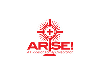 Arise Logo arise event logo arise logo catholic logo christian church logo christian cross logo church logo cross logo diocese logo monstrance logo