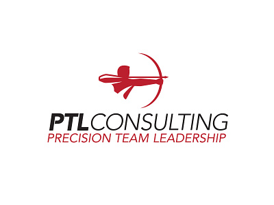 PTL Consulting Logo archer logo archery logo bow and arrow logo bull eye logo consulting logo leadership logo