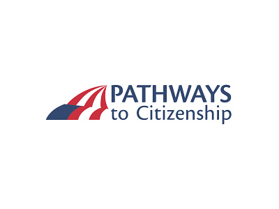 Pathways to Citizenship Logo american flag logo citizenship logo flag logo path logo pathways to citizenship logo