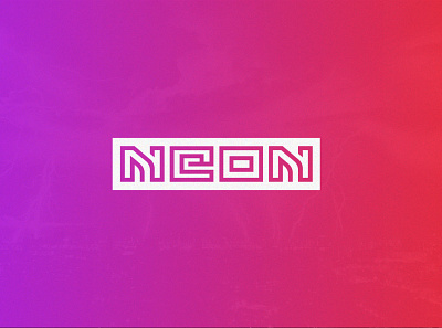 Neon HQ wordmark ai art artistic dailylogochallenge illustration illustrator logo logo design logo mark logotype photoshop