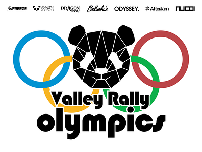 Napier University Snowsports - Valley Rally event poster 2017 branding design graphic design illustration logo vector
