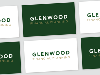 Glenwood Financial Planning - Logo branding design graphic design logo vector