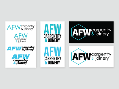 AFW Carpentry & Joinery - Logo iteration journey