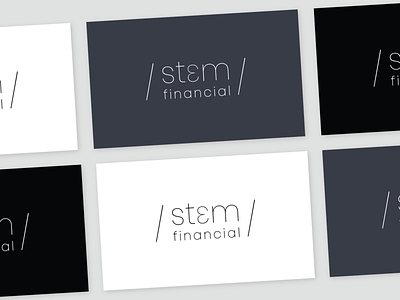 Stem Financial - Logo branding design graphic design logo minimal web